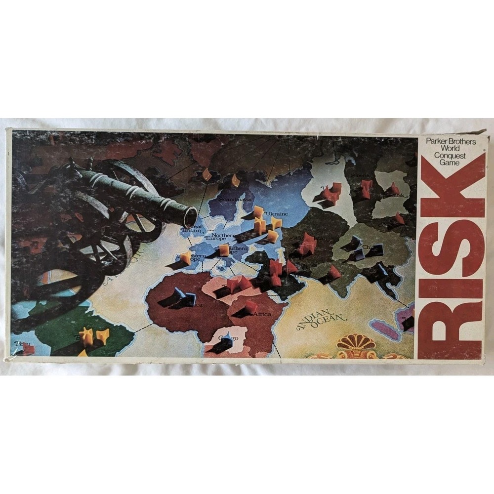 Vintage‎ 1980 RISK Board Game COMPLETE Star and Block Pieces Parker Brothers #44